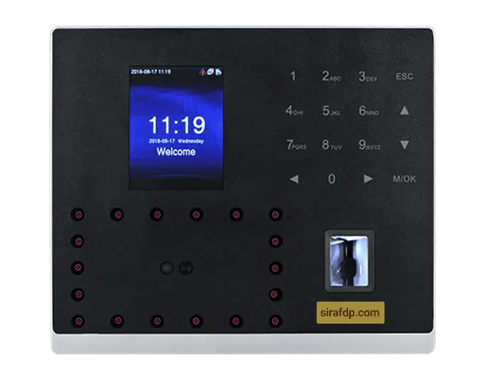 دستگاه حضور و غیاب تشخیص چهره و اثرانگشتی MB2000